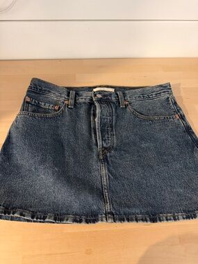 Levi's Dark Blue Denim Mini Skirt
